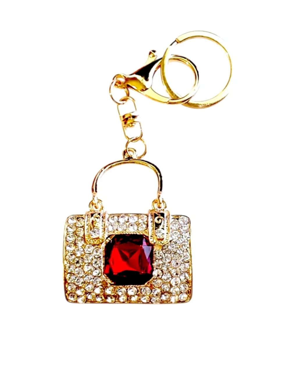 Rhinestone Bag Charm/ Keychain